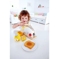 HAPE Pop-Up-Toaster-set -Speelgoed Voor Kinderen hape pop up toaster set a228214 4