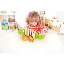 HAPE Trekdier Krokodil "Croc" -Speelgoed Voor Kinderen hape trekdier krokodil croc a062306 2