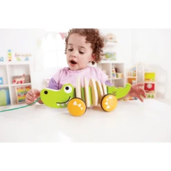 HAPE Trekdier Krokodil "Croc" -Speelgoed Voor Kinderen hape trekdier krokodil croc a062306 4