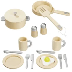 Howa Houten Servies 16 Stuks.