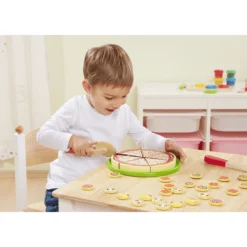 Howa® Houten Snijpizza -Speelgoed Voor Kinderen howa houten snijpizza a268355 3