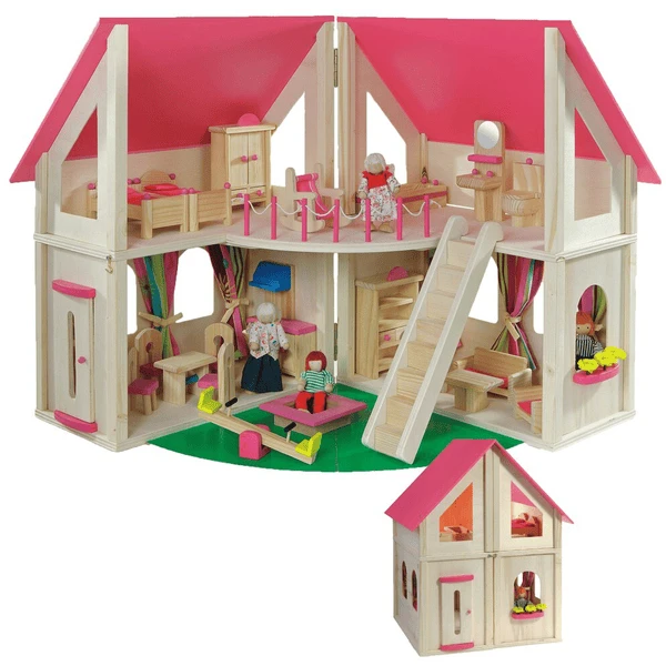 Howa® Poppenhuis Opvouwbaar Incl. Accessoires 3 Howa® Poppenhuis Opvouwbaar Incl. Accessoires - Afbeelding 3