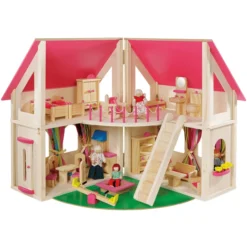 Howa® Poppenhuis Opvouwbaar Incl. Accessoires 8 Howa® Poppenhuis Opvouwbaar Incl. Accessoires -Speelgoed Voor Kinderen howa poppenhuis opvouwbaar incl accessoires a260254 3