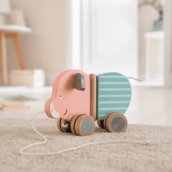 Howa Trekvarkentje "Berta" Gemaakt Van Hout -Speelgoed Voor Kinderen howa trekvarkentje berta gemaakt van hout a349758 2