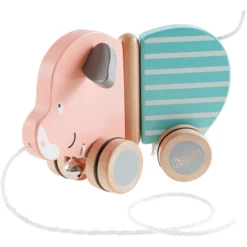 Howa Trekvarkentje "Berta" Gemaakt Van Hout -Speelgoed Voor Kinderen howa trekvarkentje berta gemaakt van hout a349758 4