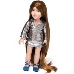 I'M A GIRLY Silver Glitterjurk -Speelgoed Voor Kinderen im a girly silver glitterjurk a314969 3