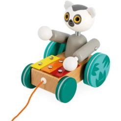 Janod Tropik - Xylofoon Maki Om Te Trekken -Speelgoed Voor Kinderen janod tropik xylofoon maki om te trekken a348968 2