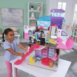 Kidkraft ® Luxe Life 2-in-1 Vliegveld & Jet -Speelgoed Voor Kinderen kidkraft luxe life 2 in 1 vliegveld amp jet a375021 3