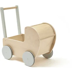 Kids Concept ® Poppenwagen Natuur -Speelgoed Voor Kinderen kids concept poppenwagen natuur a309158 2