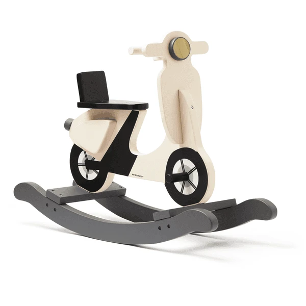 Kids Concept ® Rocking- Scoot Er Licht Beige 2 Kids Concept ® Rocking- Scoot Er Licht Beige - Afbeelding 2