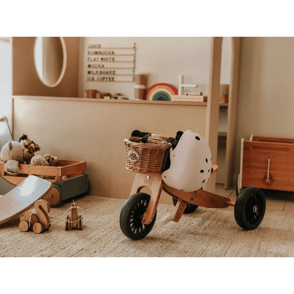 Kinderfeets ® 2-in-1 Driewieler Tiny Tot, Bamboe 3 Kinderfeets ® 2-in-1 Driewieler Tiny Tot, Bamboe - Afbeelding 3