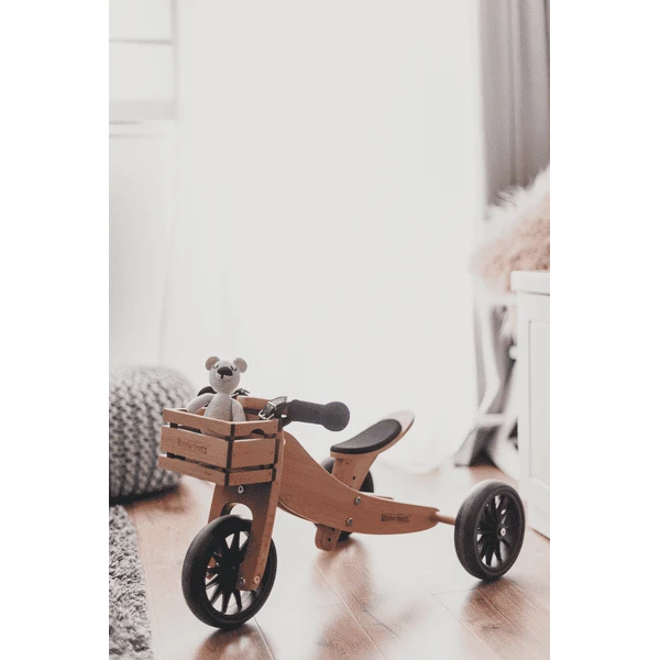 Kinderfeets ® 2-in-1 Driewieler Tiny Tot, Bamboe 5 Kinderfeets ® 2-in-1 Driewieler Tiny Tot, Bamboe - Afbeelding 5