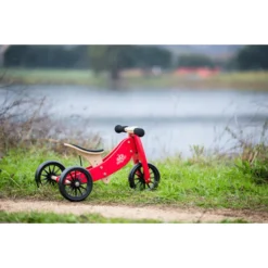 Kinderfeets ® 2-in-1 Driewieler Tiny Tot, Rood -Speelgoed Voor Kinderen kinderfeets 2 in 1 driewieler tiny tot rood a294345 3