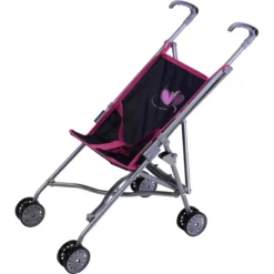 Knorr® Speelgoed Sim Vliegende Pop Buggy Heart S Blauw/roze