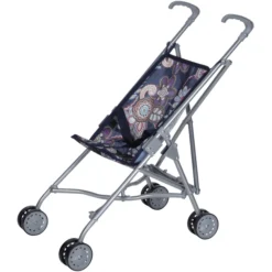 KNORRYTOYS Poppenbuggy Sim - Blue Flowers -Speelgoed Voor Kinderen knorrytoys poppenbuggy sim blue flowers a140363 2