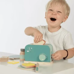 Label-Label - Houten Broodrooster - Groen 7 Label-Label - Houten Broodrooster - Groen -Speelgoed Voor Kinderen label label houten broodrooster groen a393351 2