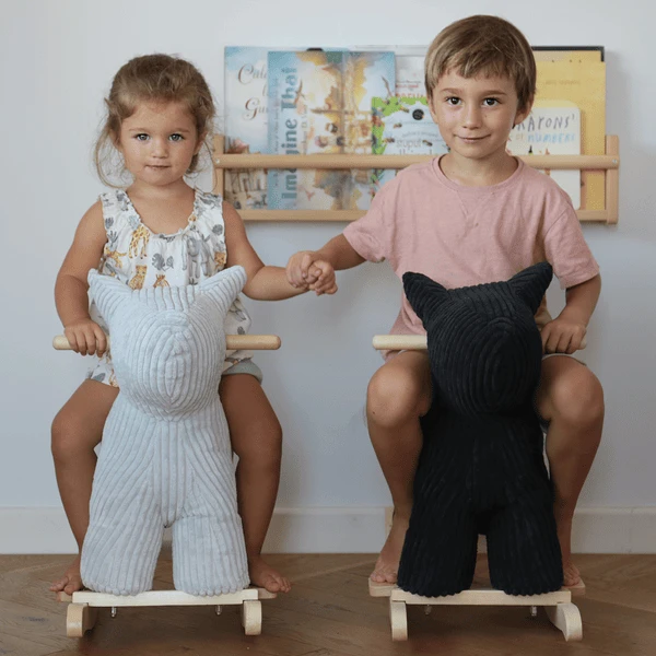 Label Label - Schommelhond - Grijs 2 Label Label - Schommelhond - Grijs - Afbeelding 2