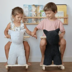 Label Label - Schommelhond - Zwart -Speelgoed Voor Kinderen label label schommelhond zwart a394323 4