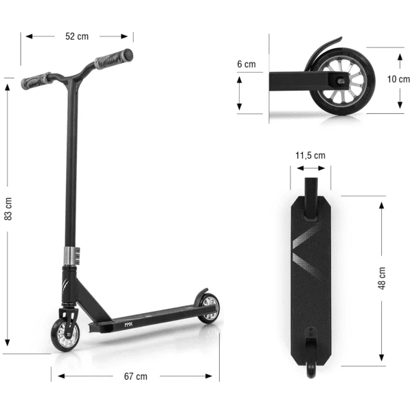 MMX Stunt- Scoot Er Raptor Silver 2 MMX Stunt- Scoot Er Raptor Silver - Afbeelding 2