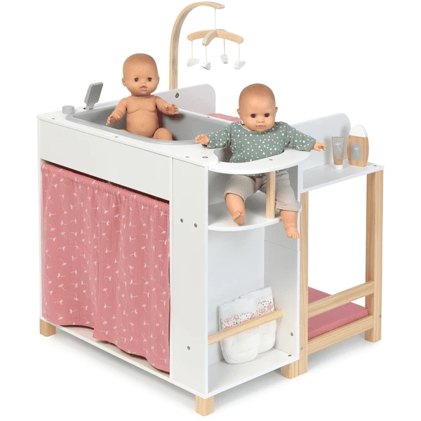 MUSTERKIND ® Dolls' Centre "Viola" Wit/naturel/oudroze 4 MUSTERKIND ® Dolls' Centre "Viola" Wit/naturel/oudroze - Afbeelding 4