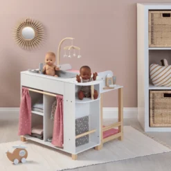 MUSTERKIND ® Dolls' Centre "Viola" Wit/naturel/oudroze 9 MUSTERKIND ® Dolls' Centre "Viola" Wit/naturel/oudroze -Speelgoed Voor Kinderen musterkind dolls centre viola wit naturel oudroze a392688 4