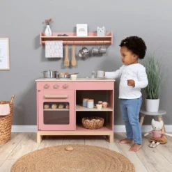 MUSTERKIND ® Speel Keuken- Magnolia - Oud Roze/natuur 7 MUSTERKIND ® Speel Keuken- Magnolia - Oud Roze/natuur -Speelgoed Voor Kinderen musterkind speel keuken magnolia oud roze natuur a301998 2