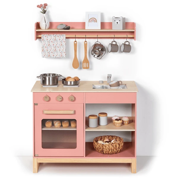 MUSTERKIND ® Speel Keuken- Magnolia - Oud Roze/natuur 1 MUSTERKIND ® Speel Keuken- Magnolia - Oud Roze/natuur