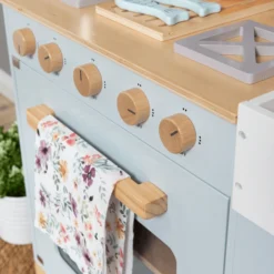 MUSTERKIND Speelkeuken Linum, Grijsblauw/natuurlijk -Speelgoed Voor Kinderen musterkind speelkeuken linum grijsblauw natuurlijk a282303 2