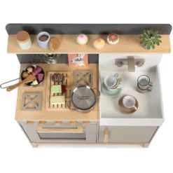 MUSTERKIND ® Speelkeuken Linum Warm Grijs/natuur -Speelgoed Voor Kinderen musterkind speelkeuken linum warm grijs natuur a295949 4