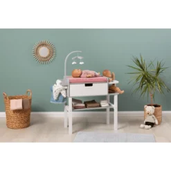 MUSTERKIND ® Viola Poppen Verschoon Unit Grijs/wit -Speelgoed Voor Kinderen musterkind viola poppen verschoon unit grijs wit a326701 4