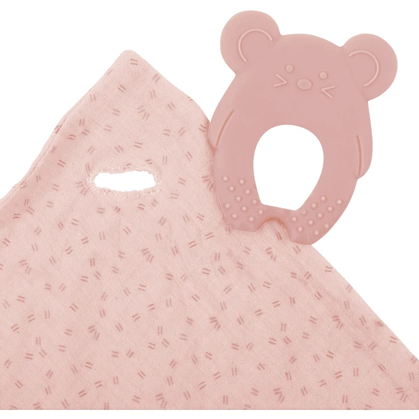 Nattou Bijtring + Knuffeldoekje Roze 3 Nattou Bijtring + Knuffeldoekje Roze - Afbeelding 3