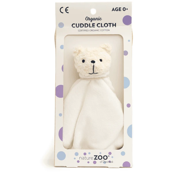 NatureZoo Of Denmark Knuffeldoek IJsbeer Cremewit 4 NatureZoo Of Denmark Knuffeldoek IJsbeer Cremewit - Afbeelding 4