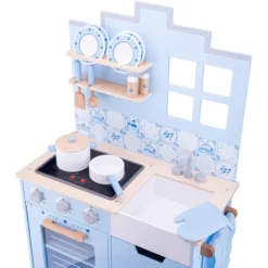 New Classic Toys® New Classic Toys Kinderkeuken - Delfts Blauw -Speelgoed Voor Kinderen new classic toys kinderkeuken delfts blauw a300929 3