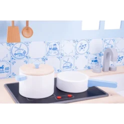New Classic Toys® New Classic Toys Kinderkeuken - Delfts Blauw -Speelgoed Voor Kinderen new classic toys kinderkeuken delfts blauw a300929 4
