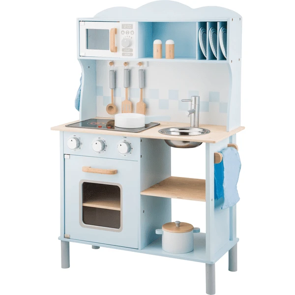 New Classic Toys® New Classic Toys Speelkeuken - Modern Blauw Met Kookplaat 2 New Classic Toys® New Classic Toys Speelkeuken - Modern Blauw Met Kookplaat - Afbeelding 2