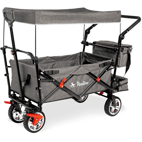Pinolino Opvouwbare Bolderkar AddPlus Met Rem Grijs Gevlekt 1 Pinolino Opvouwbare Bolderkar AddPlus Met Rem Grijs Gevlekt