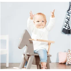 Pinolino Schommelpaard Met Ring Grijs/natuur -Speelgoed Voor Kinderen pinolino schommelpaard met ring grijs natuur a233740 2