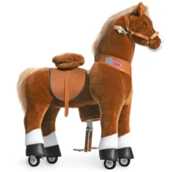 PonyCycle ® Brown With White Hoof Horse