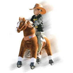 PonyCycle ® Brown With White Hoof Horse -Speelgoed Voor Kinderen ponycycle brown with white hoof horse a338460 4