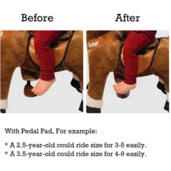 PonyCycle ® Pedal Pads - Pedal Adapter Voor U-Types, Bruin -Speelgoed Voor Kinderen ponycycle pedal pads pedal adapter voor u types bruin a315975 4