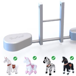 PonyCycle ® Pedal Pads - Pedal Adapter Voor U-Types, Wit -Speelgoed Voor Kinderen ponycycle pedal pads pedal adapter voor u types wit a315976 3