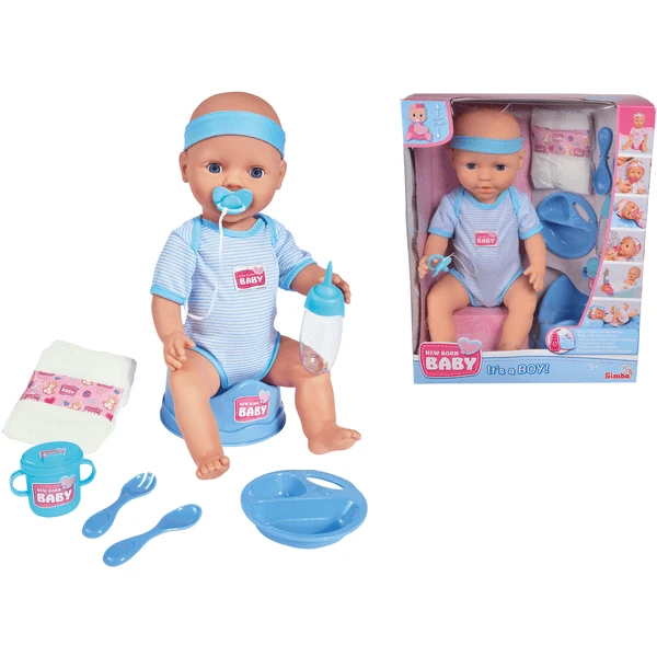 SIMBA New Born Baby Babypop Jongetje 43 Cm 2 SIMBA New Born Baby Babypop Jongetje 43 Cm - Afbeelding 2