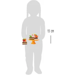 Small Foot ® Houten Snijdende Verjaardagstaart -Speelgoed Voor Kinderen small foot houten snijdende verjaardagstaart a351557 2