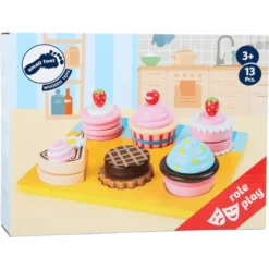 Small Foot ® Snijden Cupcakes En Taarten -Speelgoed Voor Kinderen small foot snijden cupcakes en taarten a351558 3