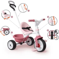 Smoby Be Move Driewieler Roze -Speelgoed Voor Kinderen smoby be move driewieler roze a297299 3
