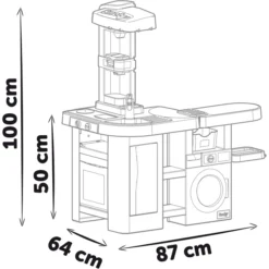 Smoby Tefal Studio Keuken Met Wasruimte -Speelgoed Voor Kinderen smoby tefal studio keuken met wasruimte a355557 2