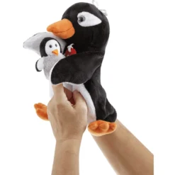 Trudi Marionetten Handpop Pinguïn Met Baby (Maat S) -Speelgoed Voor Kinderen trudi marionetten handpop pinguin met baby maat s a368890 4