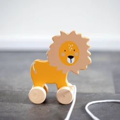 Tryco Houten Trekspeelgoed - Leeuw -Speelgoed Voor Kinderen tryco houten trekspeelgoed leeuw a393302 4