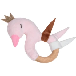Tryco Pluche Speen Met Rammelaar - Swan Ivy -Speelgoed Voor Kinderen tryco pluche speen met rammelaar swan ivy a394204 2