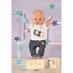 Zapf Creation Dolly Moda Jeans Broek Outfit 43cm -Speelgoed Voor Kinderen zapf creation dolly moda jeans broek outfit 43cm a307460 2